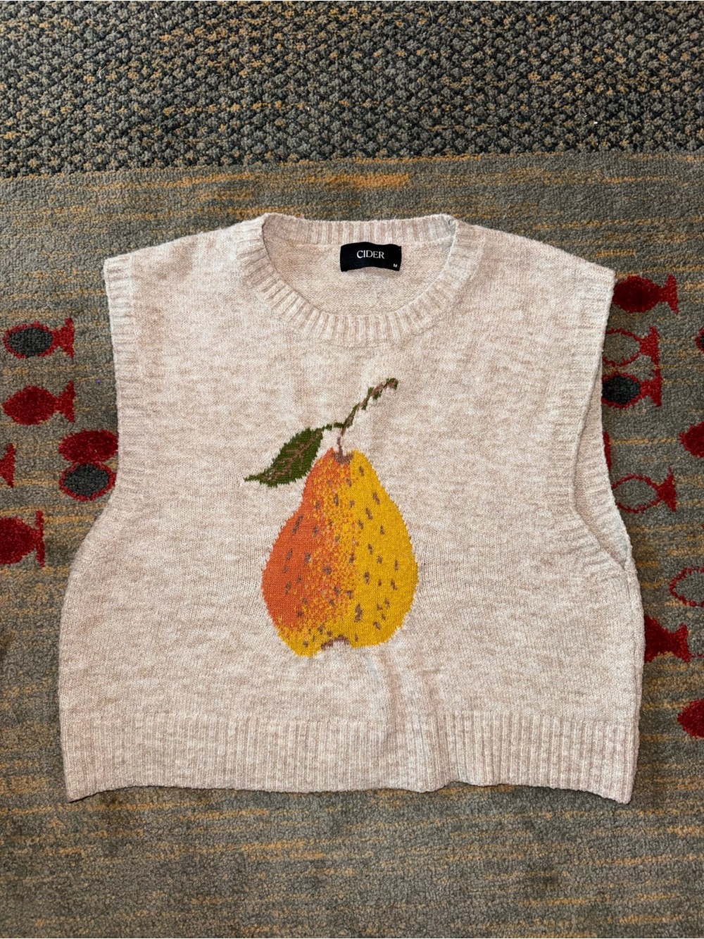 cider pear sweater vest